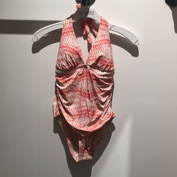 Carve Designs Other - NWT💥LAST ONE - XS | Carve Designs / Alexandra One Piece - Coral & Pink w/ White